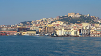 Fototapeta na wymiar Naples skyline, Italy