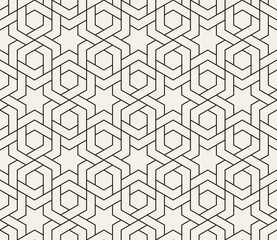 Vector seamless pattern. Modern stylish abstract texture. Repeating geometric tiles