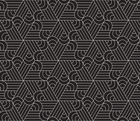 Vector seamless pattern. Modern stylish abstract texture. Repeating geometric tiles