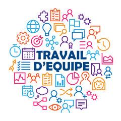 Icônes  «TRAVAIL D’EQUIPE »