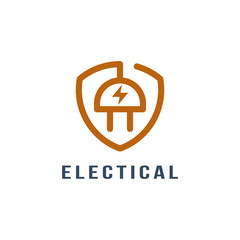electrical logo template vector illustration