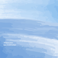 soft blue watercolor abstract texture background, vector and illustration