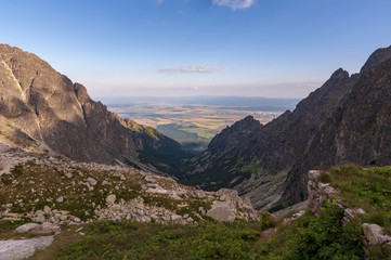 Naklejka premium The beauty of nature in Slovakia. Mala Studena dolina. Tatra Mountains.