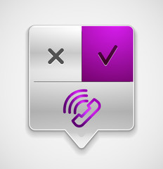 Vector phone support web button