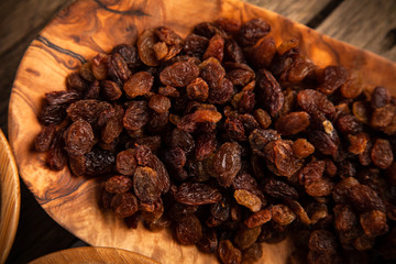 A mix of dried fruit