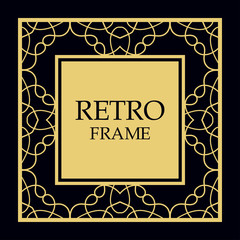 Vector ornate frame