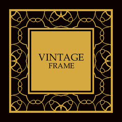 Vector ornate frame