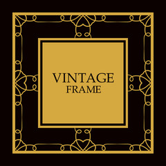 Vector ornate frame