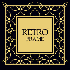 Vector ornate frame