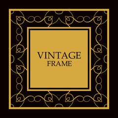 Vector ornate frame