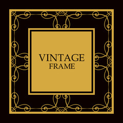 Vector ornate frame