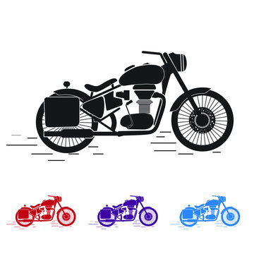 Royal Enfield Bike Vector Icon