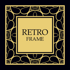 Vector ornate frame