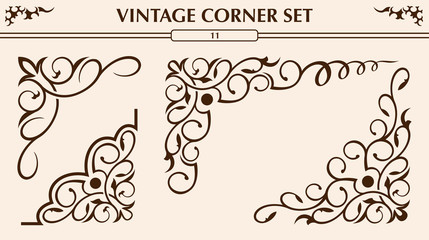 Vintage corner set