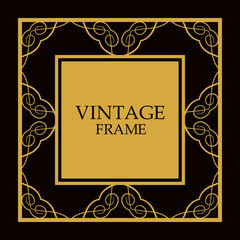 Vector ornate frame