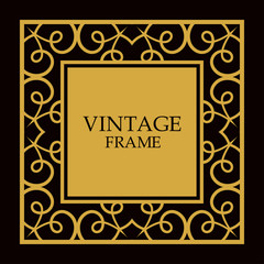 Vector ornate frame