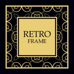 Vector ornate frame