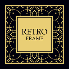 Vector ornate frame