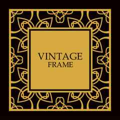 Vector ornate frame