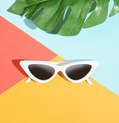 Fashion sunglasses in the style of minimalism