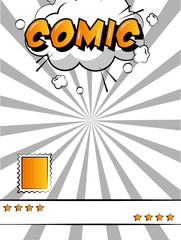 comic pop art book humor vintage image vector illustration