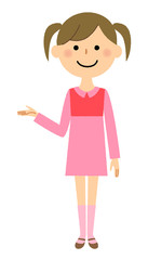 女の子　説明