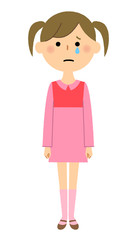 女の子　泣く