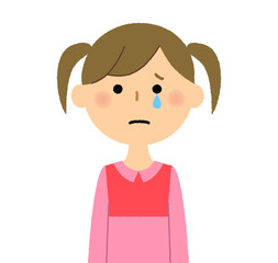 女の子　泣く