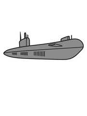 militär schnell marine u-boot schwimmen tauchen unterwasser schiff boot matrose kapitän clipart cartoon comic meer