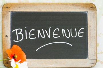 ardoise bienvenue © ALF photo