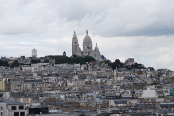 Fototapeta na wymiar Montmartre; sky; city; town; urban area