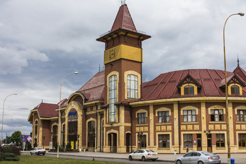 Railway station building in Uzhgorod. Ukraine