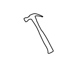 hammer icon. raster illustration