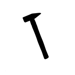 hammer icon. raster illustration