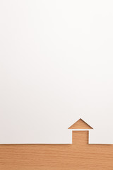 border of brown wooden pattern basic house background