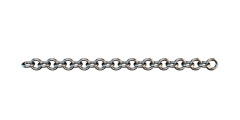 Metal chain. Isolated on white background. Vector illustration.