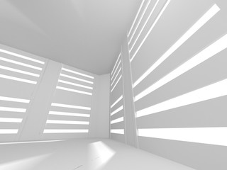 Obraz premium Futuristic White Architecture Design Background