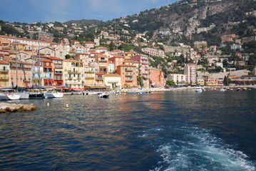 Obraz premium Port of Nice; Villefranche-sur-Mer; sea; body of water; coast; sky