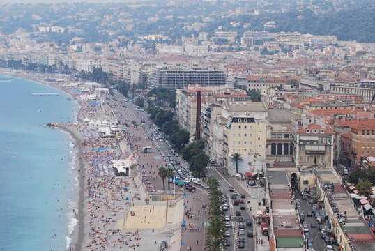  Promenade des Anglais; Nice; city; urban area; aerial photography; sea