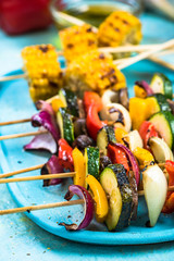 Colorful party food for vegetarians