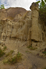 Obraz premium The canyon walls of a section of The Fairy Stream (Suoi Tien) in Mui Ne, Binh Thuan Province, Vietnam 