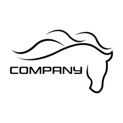 Abstract horse logo
