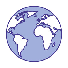 Fototapeta na wymiar globe world map geography icon image vector illustration