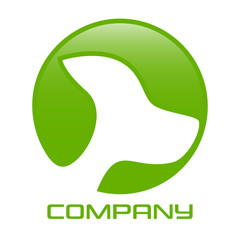 Vetrinar clinic and dog logo
