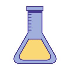chemistry laboratory test tube glass image vector illustration