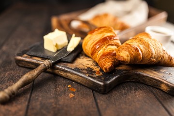 Fresh butter croissants