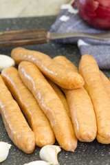 saucisses de volaille