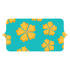 Naklejka premium banner with tropical flowers pattern over white background, colorful design. vector illustration