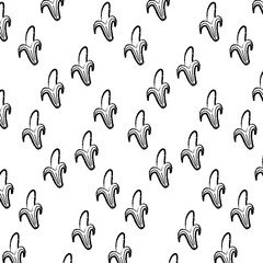 background of bananas pattern, vector illustration