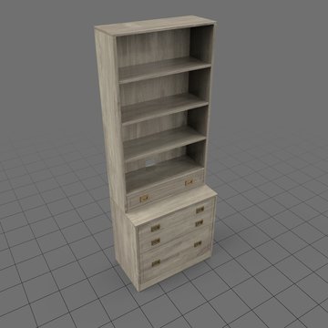 Tall traditional bookcase